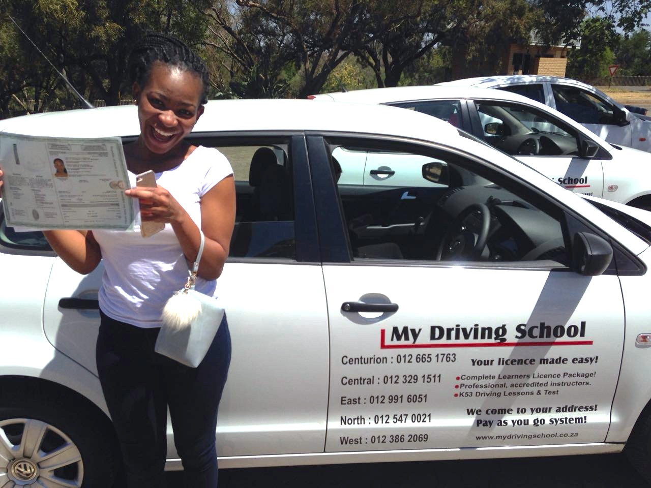Centurion Driving School instructor with student